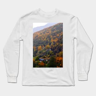 Autumn Trees Flamsdalen Valley Flam Norway Long Sleeve T-Shirt